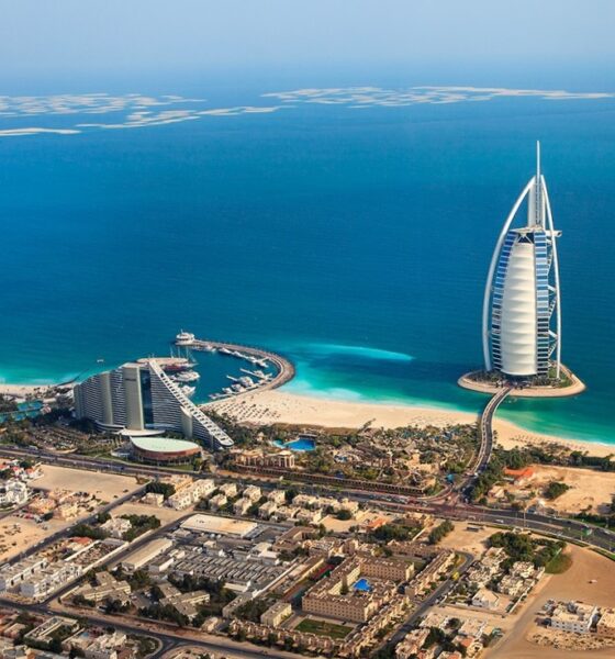 Stunning Dubai skyline at golden hour with Burj Khalifa and Downtown Dubai, representing expat relocation to Dubai