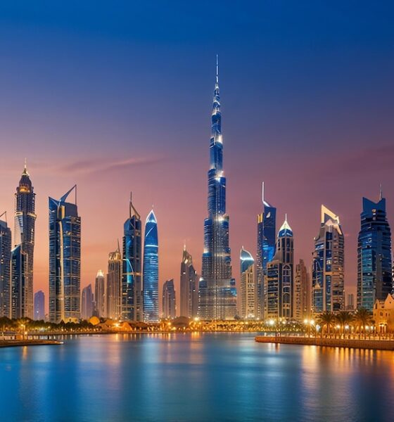 "Happy expat family enjoying Dubai Marina waterfront with children, showcasing family life when moving to Dubai with kids"
